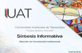 Presentación de PowerPointcecom.uat.edu.mx/si/si-01-09-2019-prensa.pdf · para mi carrera", añadió. Puntualizó que para la Facultad de Música de la UAT, prepara este proyecto