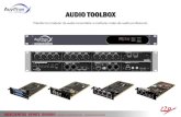 Sonido profesional - Comunicaciones - AUDIO TOOLBOX · 2013-09-09 · Conéctate a otras redes de audio con control total a través therSound ES100 / Red Dante Controla el Patch EtherSound