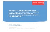 MODELOS ECONOMÉTRICOS PARA EL MONITOREO Y ALERTA TEMPRANA ...54.232.206.13/wp-content/uploads/docsGallery/WP... · evaluación y alerta temprana de los sistemas de protección a