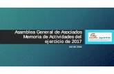 MEMORIA DE ACTIVIDADES DE 2017 - APEME · Firmas de nuevos convenios de colaboración • SGR: Sociedad de Garantía Recíproca de la Comunitat Valenciana.Financiación y aval para