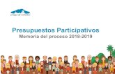 Memoria del proceso 2018-2019 - Priego de Córdoba...alcaldes pedaneos. Para reforzar este objetivo se habilitado durante el periodo de votación una “urna móvil” que ha recorrido