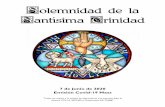 Misa de la Solemnidad de la Santísima Trinidad … de la...Solemnidad de la Santísima Trinidad 7 de Junio de 2020 Emisión Covid-19 Mass Todos los textos y la música se imprimieron