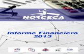INFORME FINANCIERO NORCECA 2013 Events/Financial R/Informe Financiero Norcec… · Activos Efectivo en Caja y Banco (nota 3) 5,549,244.04 Cuentas por Cobrar: Cuentas por Cobrar (nota