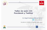 Taller de web 2.0: Facebooky Twitter - SICTED Sevilla · Páginas de empresa Funciones de administración de la página • Administrador: poder supremo. • Editor: solo tiene derecho