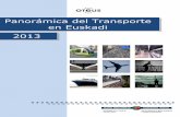Panorámica del Transporte en Euskadi 2013 › contenidos › documentacion...D.ª ANA ISABEL OREGI BASTARRIKA CONSEJERA DE MEDIO AMBIENTE Y POLÍTICA TERRITORIAL PANORÁMICA DEL TRANSPORTE