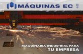 MÁQUINAS EC · 10 MAQUINAS EC CNC LÁSER FORZA 2 MINICORTADORA - GRABADORA DIMENSIONES DE LA MÁQUINA MATERIALES CARACTERÍSTICAS VENTAJAS l=900 mm Madera / …