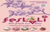 4ª Edició · la 4a edició de “Feslalí. Alcalalí en flor”. Un complet programa d’activitats vinculades amb el paisatge, l’agricultura, la gastronomia, la cultura i l’esport.