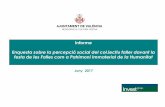 Informe Enquesta sobre la percepció ... - Valencia Plaza · -3-Estudi Sociològic sobre el col·lectiu faller a València Juny 2017 Índex Pág. Opinió respecte a diferents temes