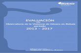 Evaluación del Observatorio de la Violencia de Género › ... › pdf › dokumentuak › Evaluacion_OVGB_… · proceso evaluativo, implementación y planificación, entre las