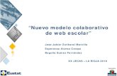 “Nuevo modelo colaborativo de web escolar”jecas.es › ponencias › presentaciones › G › Web escolar - Eustat.pdf · Necesidad de renovación y cambio Nuevos hábitos de