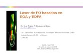 Láser de FO basados en SOA y EDFA - WordPress.com · Láser de FO –SOA en Anillo Láser de FO –EDFA en anillo Láser: Hacer un resonador en anillo de FO, en el cual se introduce
