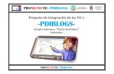 Proyecto de Integración de las TIC´s PDIBLOGS · Proyecto de Integración de las TIC´s ... ordenadores para todo el alumnado- (si es como estudio o repaso). OBJETIVOS ALUMNADO