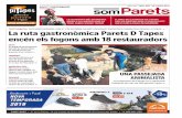 TEIXIT COMERCIAL La ruta gastronòmica Parets D Tapes encén … · 2018-10-26 · El Banc dels Aliments necessitarà uns 2.190 voluntaris per poder dur a terme al Vallès Oriental