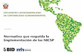 Normativa que respalda la Implementación de las NICSP I -PERU-Nor… · • Establece plazo de presentación de la Cuenta General de la República. Quince de agosto del año siguiente
