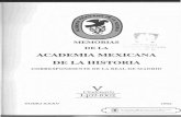 V. - acadmexhistoria.org.mxacadmexhistoria.org.mx › pdfs › publicaciones › MemoriasParaLectur… · 1492-1992 TOMO XXXV 1992. Academia Mexicana de la Historia CORRESPONDIENTE