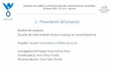 1.- Presentación del proyecto - APU Pablo Ugarte...1.- Presentación del proyecto Nombre del proyecto: Estudio de enfermedad mínima residual en neuroblastoma Hospital: Hospital Universitario