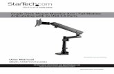 Single Desk-Mount Monitor Arm | Full Motion Articulating ......Este producto tiene capicidad para el siguiente peso: 8 kg. • El uso de este producto es solo para interiores y no