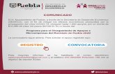 COMUNICADO - Pueblapueblacapital.gob.mx/images/2020/Apoyos_Microempresas.pdf · 2020-05-14 · COMUNICADO sedeco.pueblacapital.gob.mx @desaecopue