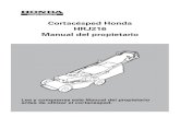 Cortacésped Honda HRJ216 Manual del propietariocdn.powerequipment.honda.com/pe/pdf/manuals/export/00X35VK360ES.pdfEste manual trata del funcionamiento y mantenimiento del cortacésped