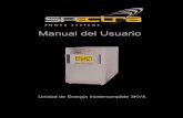 Manual del Usuario - spectra.com.mxspectra.com.mx/assets/ups-spectra-3kva-manual-del-usuario-español.pdfbásicas, procedimientos operativos, opciones disponibles y guía de solución