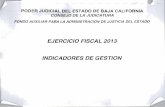 EJERCICIO FISCAL 2013 INDICADORES DE GESTIONtransparencia.pjbc.gob.mx/.../Indicadores/2013/1Trim2013.pdf · 2013-10-08 · indicadores del programa: 2013 clave nombre linea base meta