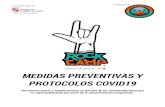 MEDIDAS PREVENTIVAS Y PROTOCOLOS COVID19 Seguridad COVID-19 - Rock Camp.pdf · MEDIDAS PREVENTIVAS Y PROTOCOLOS COVID19 Documento sujeto a modificaciones en función de las recomendaciones
