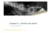 Unidad4 –Gestiónde Datos › 2012 › 06 › pymes-uni… · Unidad4 –Gestiónde Datos. 2 Año2012 / TecnicaturaSuperior en Gestiónde Pymes Base de Datos "Una colección de