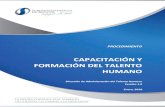 CAPACITACIÓN Y FORMACIÓN DEL TALENTO HUMANO · 2020-06-01 · PRO-GAF-CAP-14- Capacitación y Formación del Talento Humano Dirección de Administración del Talento Humano Coordinación