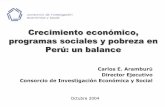 Crecimiento económico, programas sociales y pobreza en Perú: … › historico › cip › eventos › talleres › t3 › ... · 2004-11-18 · Crecimiento económico y pobreza