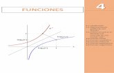 4.1. Clasificación 4.2. Representación gráfica de una función. · Página 58 FUNCIONES Aquí podemos ver como f (x) representa la transformación del elemento x por la función