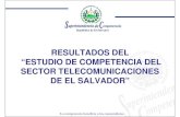 Presentaci n de Resultados - Estudio del Sector de Telecomunicaciones ...€¦ · en los temas de telecomunicaciones. • Continuar con el proceso de capacitación al personal de