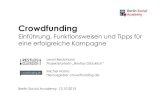 Crowdfunding Vortrag Social Academy FINAL für PDF › app › uploads › 2019 › 10 › ... · 2019-10-09 · Crowdfunding: Einführung, Funktionsweisen & Tipps SocialAcademy Berlin,