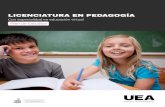 Plan de Estudios - UEA Centro Universitario · 2019-05-23 · UEA Centro Universitario PLAN DE ESTUDIOS - LICENCIATURA PEDAGOGÍA CON ESPECIALIDAD EN EDUCACIÓN VIRTUAL UEA - UNIVES