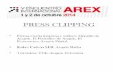 PRESS CLIPPINGgrupoarrivelo.com/.../uploads/2015/02/PRESS-CLIPPING.pdfPRESS CLIPPING • Prensa escrita (impresa y online): Heraldo de Aragón, El Periódico de Aragón, El Economista,