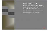 PROYECTO EDUCATIVO DEL PROGRAMA · franciscana, contenido en el Proyecto Educativo Bonaventuriano (P.E.B), el cual implica una forma particular de construir el conocimiento, teniendo
