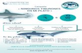 Campaña « NINGUNOS TIBURONES EN MI PLATO · Los tiburones están amenazados en todo el mundo y especialmente en el Mediterráneo. Según la UIPN*, el Mediterráneo es el lugar más