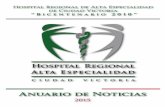 Hospital Regional de Alta Especialidad de Ciudad Victoria ...€¦ · Montalvo Montelongo, así también el Dr. Héctor Ernesto Montalvo López, Jefe de la División de Estudios de