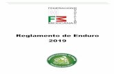 Reglamento de Enduro 2019 · 2019-01-08 · Sección Segunda - RESULTADOS ... Las competencias de Enduro deberán realizarse en un recorrido a campo traviesa que debe ser transitable