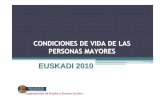 pp cond vida cast - gizartelan.ejgv.euskadi.eus · Fuente: Encuesta Tercera edad en el País Vasco, 1993 y Encuesta condiciones de vida de las personas mayores en Euskadi, 2010 0,9