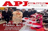 La princesa Mako en Limakyodaimagazine.jp/wp-content/uploads/2020/06/205_APJ-22.pdfla larga historia de amistad entre el Perú y Japón. Pero este feliz encuentro con la princesa Mako