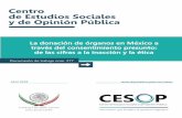 La donación de órganos en México a través del consentimiento presunto: de … · 2018-05-03 · 4 Documento de trabajo La donación de órganos en México a través del consentimiento