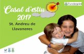 St. Andreu de Llavaneresajllavaneres.cat › ARXIUS › ANY2017 › EDUCACIO › PRESENTACIO... · 2017-05-19 · Polseres identificatives amb codis QR per sortides pels infants.