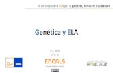 Genética y ELAfundaciomiquelvalls.org/mm/file/2019/genetica_y_ELA.pdf• El Proyecto Genoma Humano empezó en 1990. En el año 2000 se publicó el primer borrador del genoma humano