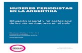 MUJERES PERIODISTAS EN LA ARGENTINA...MUJERES PERIODISTAS EN LA ARGENTINA INTRODUCCIÓN El MediaLab del Foro de Periodismo Argentino (FOPEA), con el apoyo de Google News Initiative,