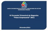 “Pulso Empresarial” 2011 · 2017-08-07 · Agropecuario Servicios Turismo Comercio Construcción Industria Financiero 4.5 5.9 4.5 6.3 4.3 5.2 7.3 5.3 5.4 5.7 5.8 5.1 5.4 7.0 IV
