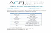 Acta de Asamblea ACEI-firmaFT[1]€¦ · 7. Ejes de Acción 2020 Se basaran en 4 ejes: 1. Tecnología ü Formación Online Inclusión de cursos certificados a través de plataformas