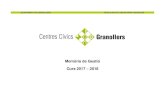 Memòria de Gestió Curs 2017 2018 - Granollers · 2019-01-17 · Seguiment de la participació a les reunions de les juntes de centre 42 3.4.1. Respecte a l’assistència 42 3.5.