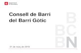 Consell de Barri del Barri Gòtic · 2018-04-17 · 9 • Consells de Barri: • 6 d [otu re de 2016 (Espais verds i de joc al Barri Gòtic) • 13 de desembre de 2016 (Propostes
