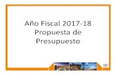 Año Fiscal 2017 18 Propuesta de Presupuesto€¦ · Fiscal 2016-17 Tasa de Amillaramiento Propuesta Aňo Fiscal 2017-18 Porcentages de Cambio Comparado al Aňo Fiscal 2016-17. Propuesta
