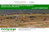 Folleto agrometeorologico INIFAP 2013-11zacatecas.inifap.gob.mx/folletos/Folleto-2013-11.pdf · noviembre continuó baja la acumulación de frío, aunque ligeramente mayor que en